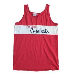 Vintage 50s 60s St Louis Cardinals Nutmeg Mills Muscle‎ Tank Top Large Made USA